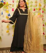 Black marori royal kurta set