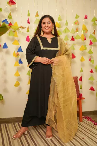 Black marori royal kurta set