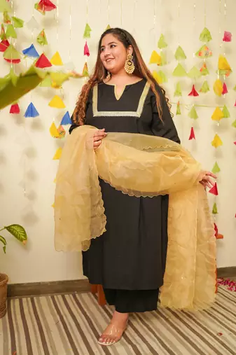 Black marori royal kurta set