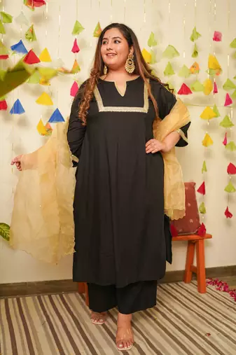 Black marori royal kurta set
