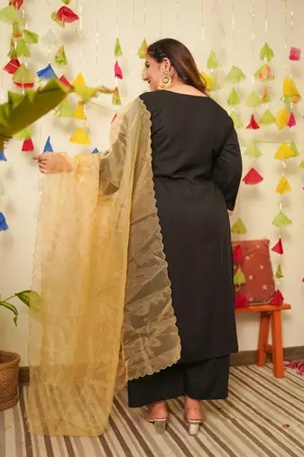 Black marori royal kurta set