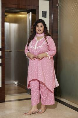 Pink bandhani co-ord set 2