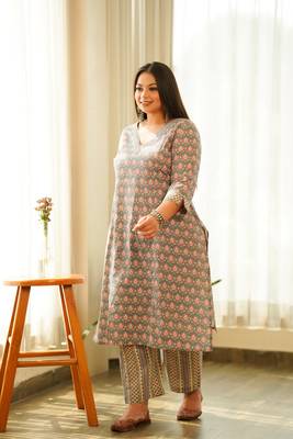 Boho printed kurta set 2