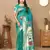 Rama Soft Paithani Silk Woven Design Rich Zari Meenakari Weaving Saree