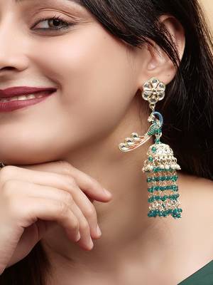   Earrings/ Gold-Plated Jhumki Earrings For Wo  And Girls 2