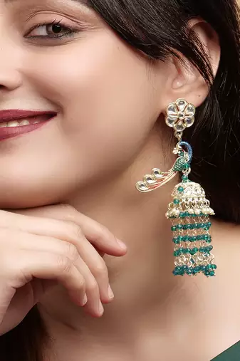   Earrings/ Gold-Plated Jhumki Earrings For Wo  And Girls