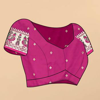 Soft Lichi Silk Blend Saree With Beautiful Zari  & Meenakari Weaving Pallu With Zari Weawing Border 5