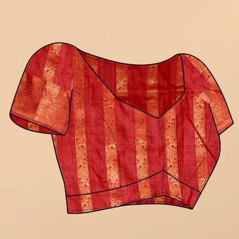 Soft Katan Silk Blend Saree With Beautiful Copper Zari  Weaving Pallu With Zari Weawing Border 5