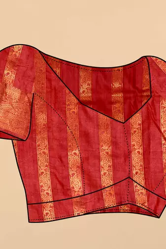 Soft Katan Silk Blend Saree With Beautiful Copper Zari  Weaving Pallu With Zari Weawing Border