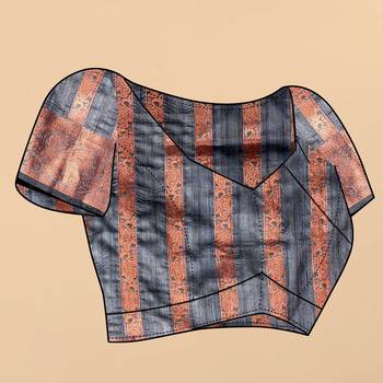 Soft Katan Silk Blend Saree With Beautiful Copper Zari  Weaving Pallu With Zari Weawing Border 5