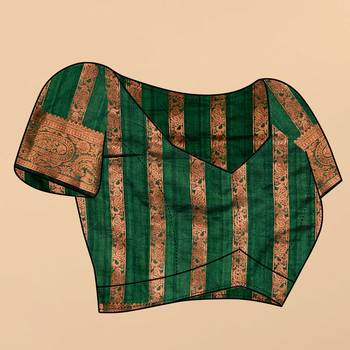 Soft Katan Silk Blend Saree With Beautiful Copper Zari  Weaving Pallu With Zari Weawing Border 5