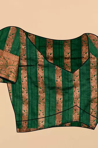Soft Katan Silk Blend Saree With Beautiful Copper Zari  Weaving Pallu With Zari Weawing Border
