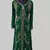 Dark Green color Full Sleeves Handmade Moroccan Kaftan 