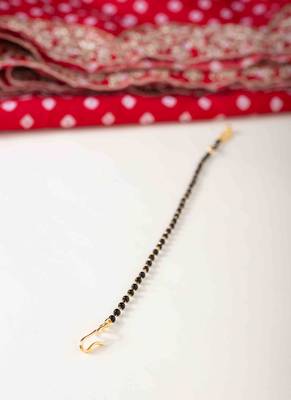Black Beads Mangalsutra Bracelet Or Hand Mangalsutra 2