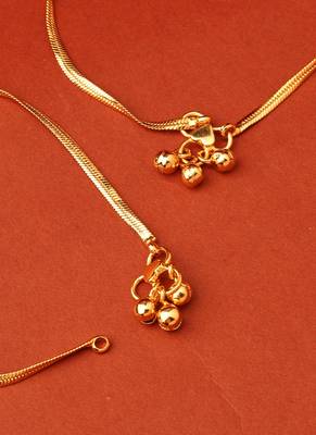 Plain Gold Plated Anklets 3