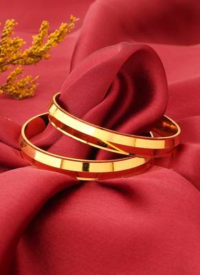 Kids Plain Gold Plated Bangles 1