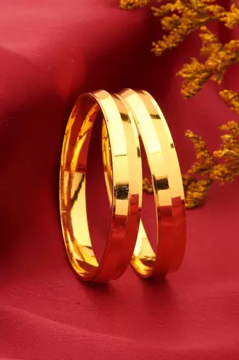 Kids Plain Gold Plated Bangles