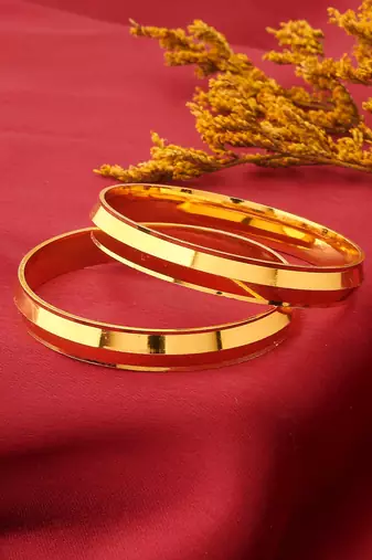 Kids Plain Gold Plated Bangles