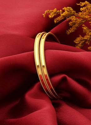 Kids Plain Gold Plated Bangles 1