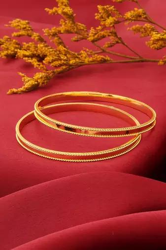 Kids Plain Gold Plated Bangles