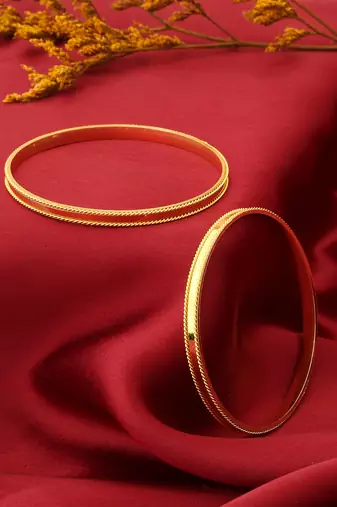 Kids Plain Gold Plated Bangles