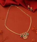 Gold Plated 2 Palakka Necklace Set