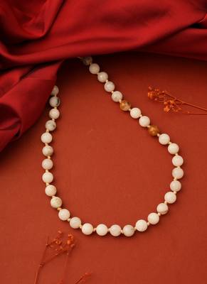 Ivory & Brown Beaded Necklace 1