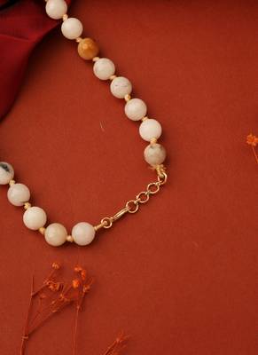 Ivory & Brown Beaded Necklace 3