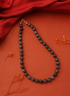 Black Beaded Necklace 1