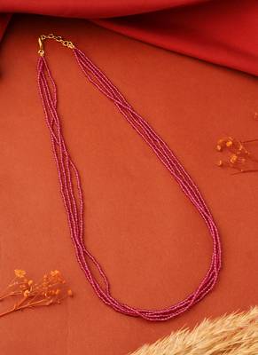 Ruby Beaded Necklace 1