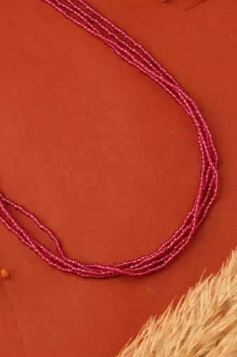Ruby Beaded Necklace
