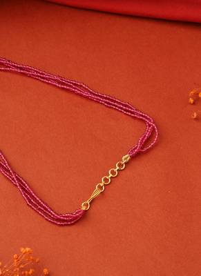 Ruby Beaded Necklace 3