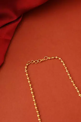 Transparent Stone Necklace with Ball Pendant