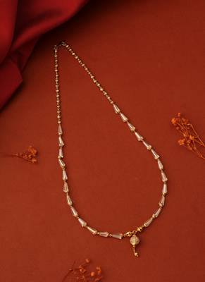 Transparent Stone Necklace with Ball Pendant 1