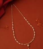 Transparent Stone Necklace with Ball Pendant