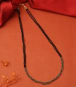 Two-Layer Necklace with Maroon and Gold Beads