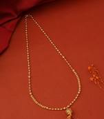 Gold Chain with Multicolor Ball Pendant