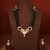 Kundan Pendant with Green Beads Necklace Set