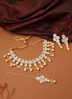 Kundan Choker Necklace Set 2