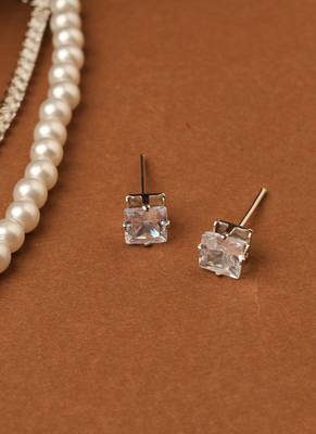 Pearl and American Diamond Necklace 3