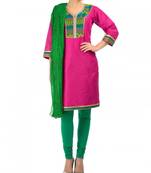 Pink Cotton Silk Kurta