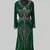 Dark Greencolor Full Sleeves Handmade Moroccan Kaftan