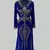 Royal Blue color Full Sleeves Handmade Moroccan Kaftan 