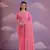 Pink Sequins Georgette Saree 
