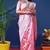 Women's Peach Soft Faux Banarasi Silk Zari Woven Saree with Blouse