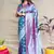 Women's Grey Soft Faux Banarasi Silk Zari Woven Saree with Blouse