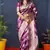 Women's Wine Handloom Faux Banarasi Silk Zari Woven Saree with Blouse