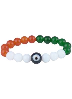 Iranga/tricolour/national flag necklace set with bracelet handmade fashion jewellery for independence day/republic day 3