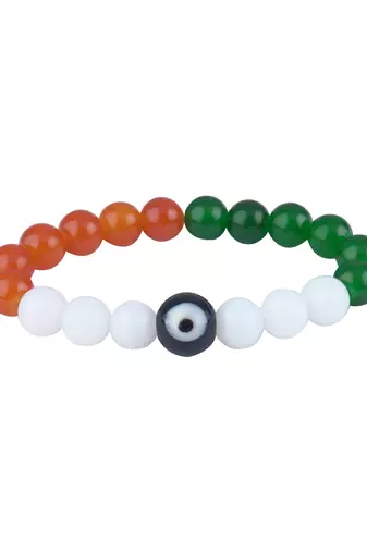 Iranga/tricolour/national flag necklace set with bracelet handmade fashion jewellery for independence day/republic day