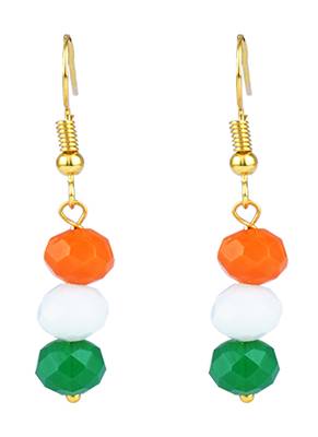 Tiranga/national flag necklace set with peacock pendant & bracelet handmade jewellery for independence /republic day 4